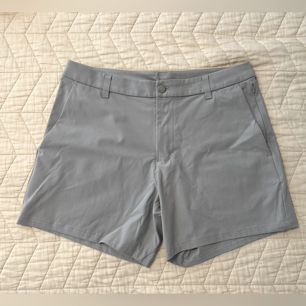 Lululemon Mens Shorts. Gray color, Size 32, Altered.